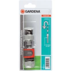 GARDENA Schnellanschluss-Satz Für 13mm (1/2")- Und 15mm (5/8")-Schläuche, Hahnstück